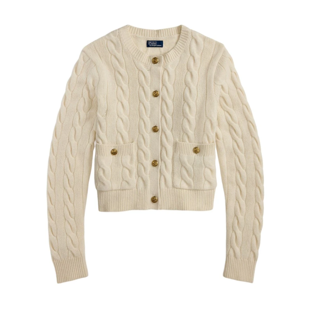 Polo Ralph Lauren Damen Weiß Strickwaren, Mgröße:
