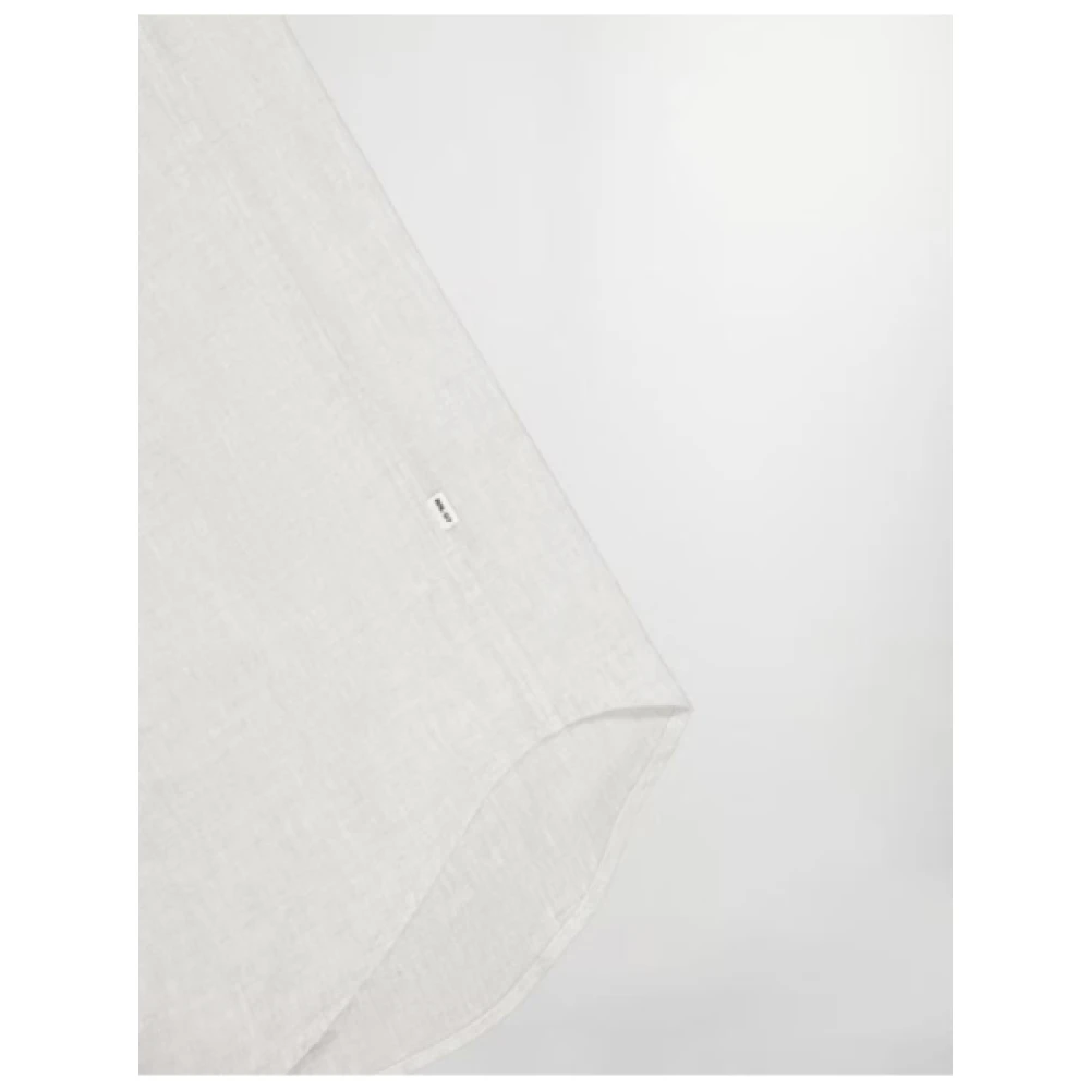 Nn07 Casual Linnen Overhemd White Heren