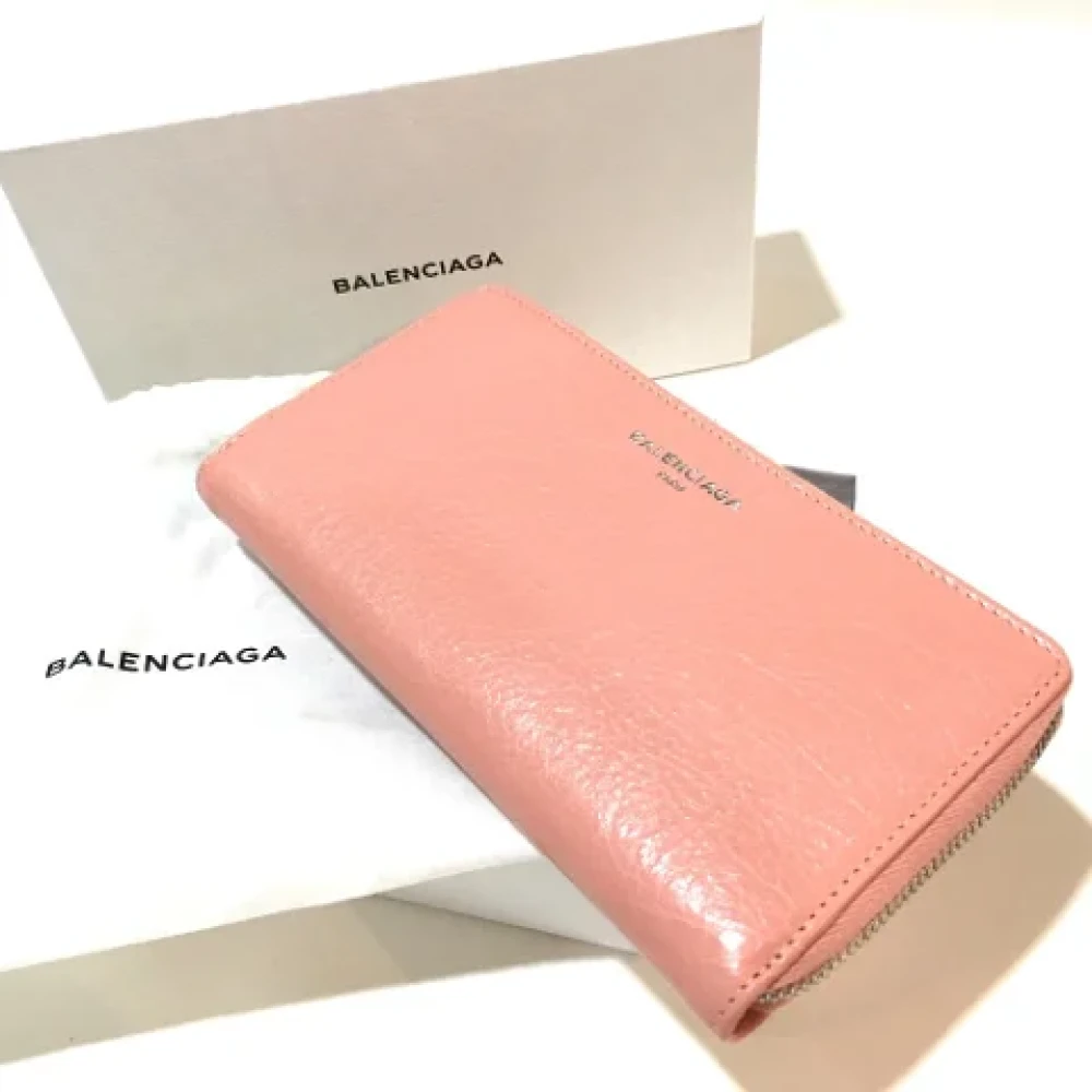 Balenciaga Vintage Pre-owned Leather wallets Pink Dames