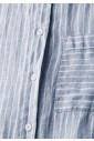robe-en-lin-rayee-avec-manches-3-4