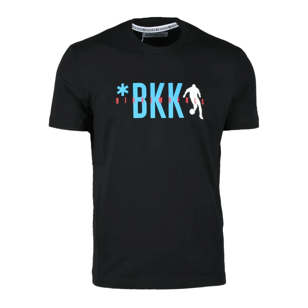 Bikkembergs Katoen Elastaan T-shirt Black Heren
