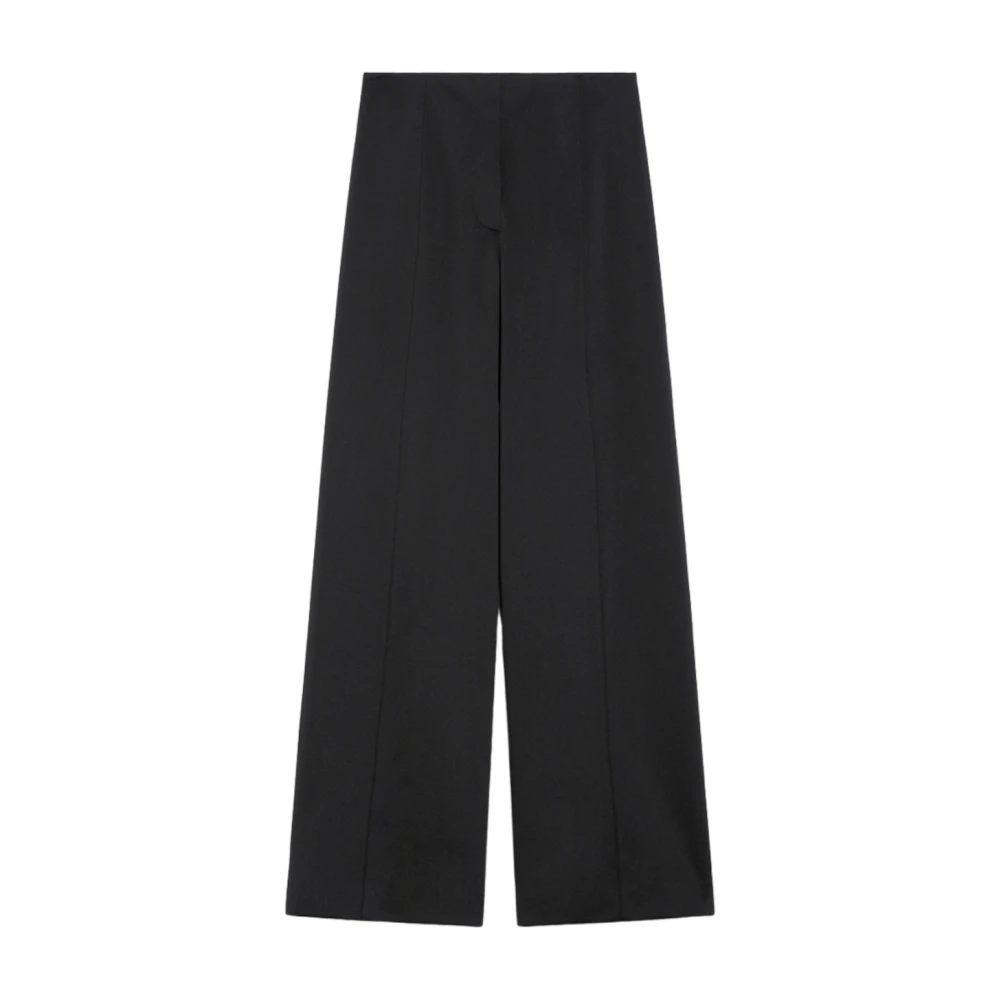 Max Mara Wijde zwarte broek Black Dames