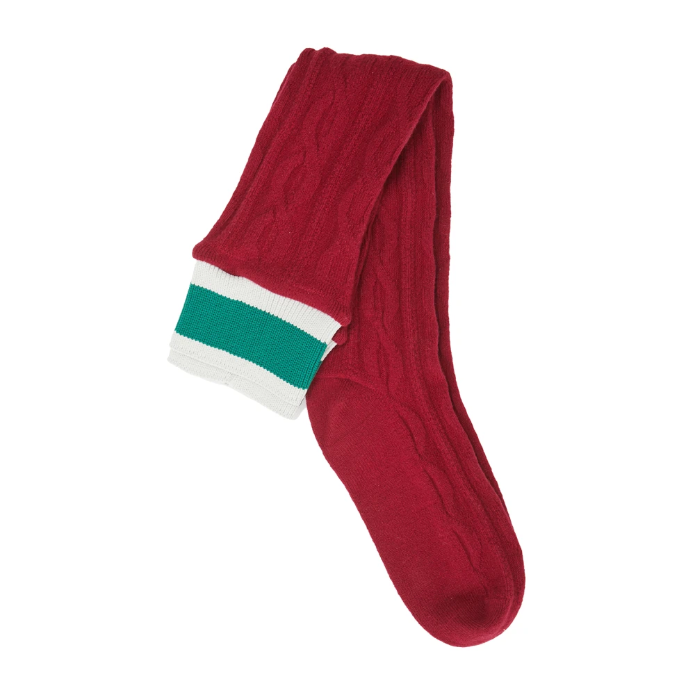 Undercover Gestreepte wollen sokken Red Unisex