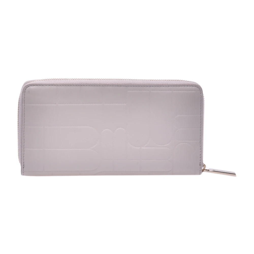 Baldinini Portemonnee met rits in taupe gewatteerd leer en monogram Beige Dames