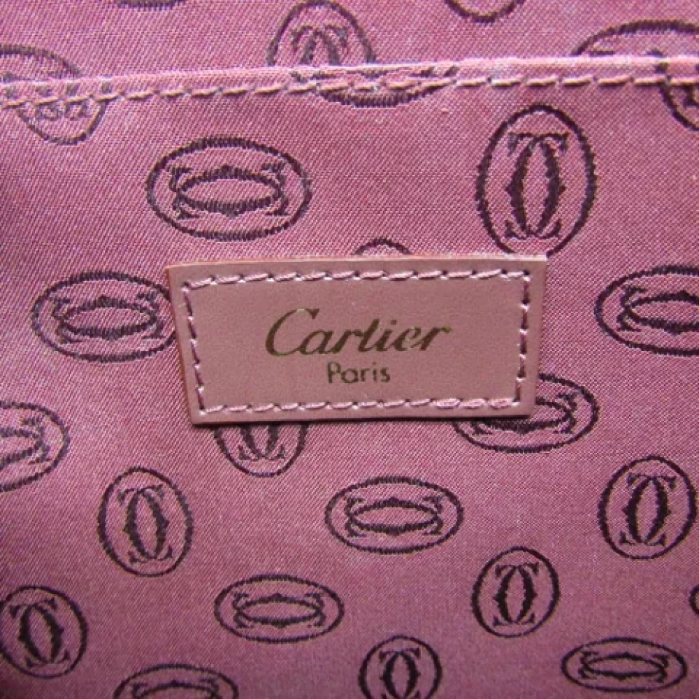 Cartier Vintage Pre-owned Leather shoulder-bags Red Dames