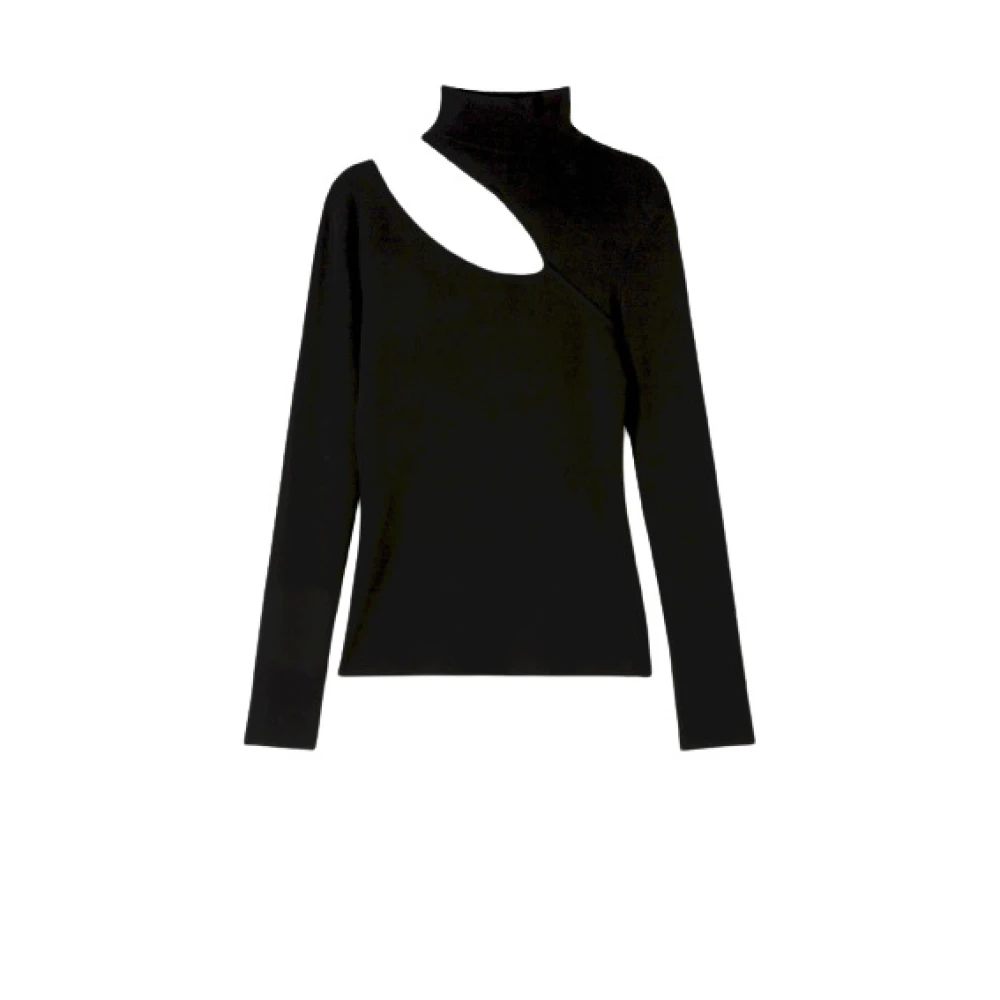 Dondup Women's Black Turtlenecks, L, Maglia