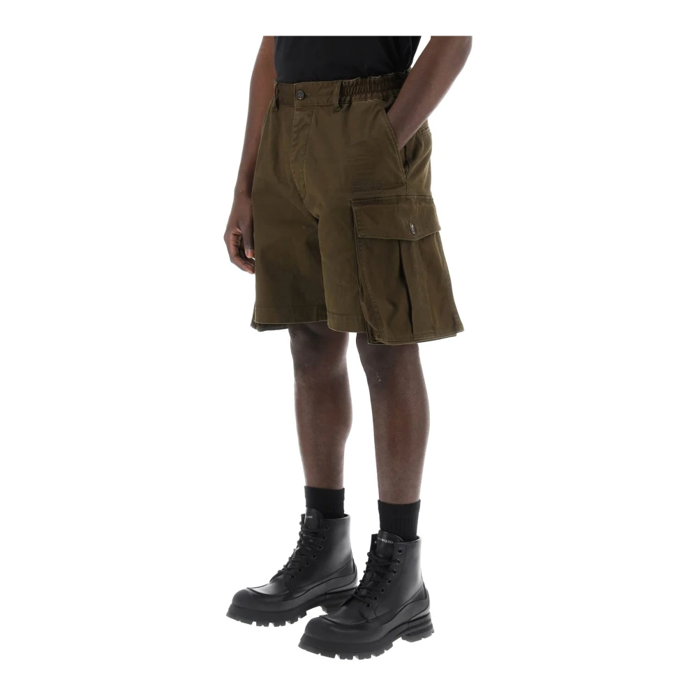 Dsquared2 Cargo Bermuda Shorts Brown Heren