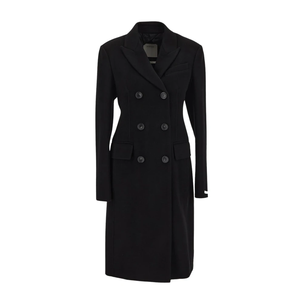 SPORTMAX Morgana wollen jas Black Dames