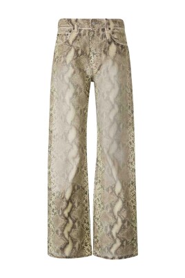 pantalon-large-en-denim-imprime-python