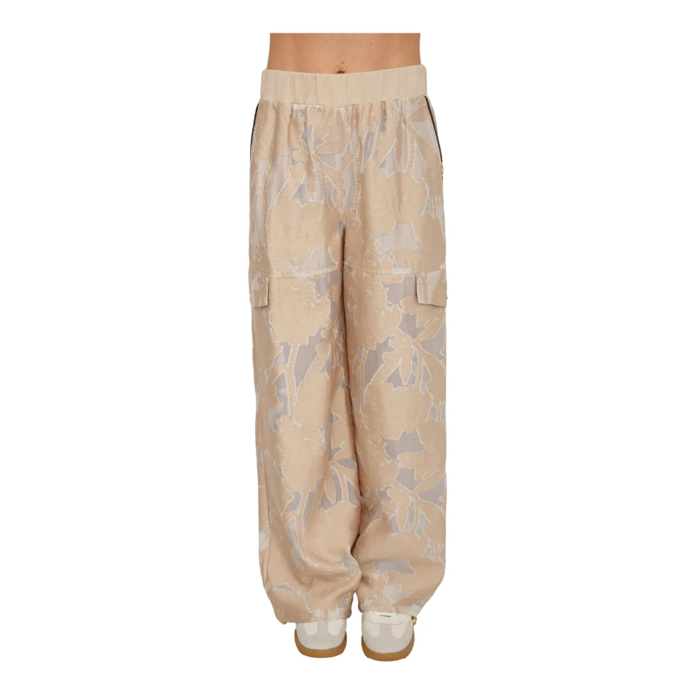 Liu Jo Femme Beige Pantalons, Taille: 38 Fr Wide Pantalons