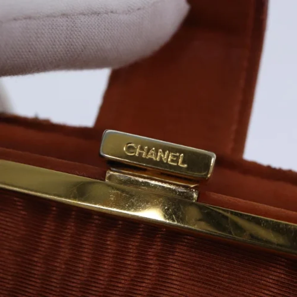 Chanel Vintage Pre-owned Leather wallets Orange Dames