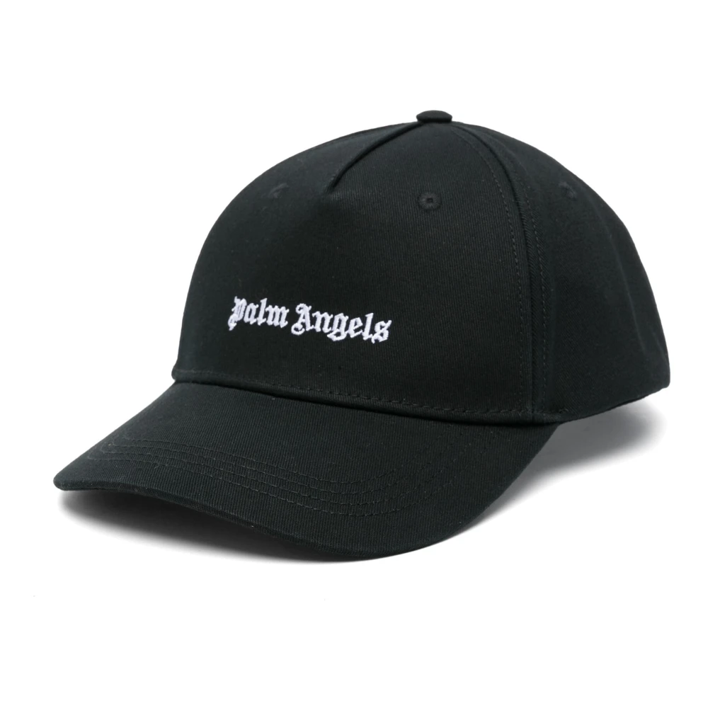 Palm Angels Zwarte Classic Logo Cap Black Heren