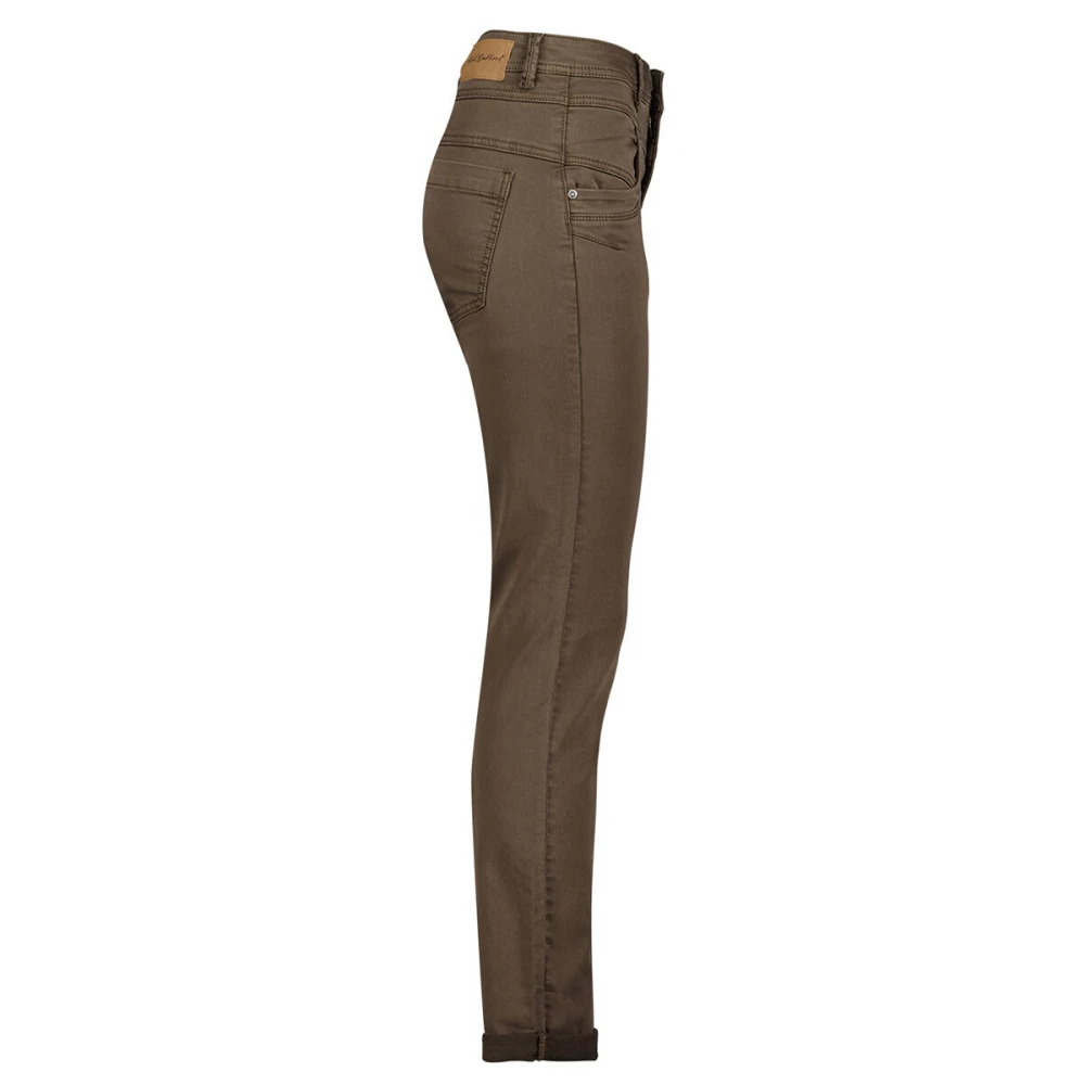 Red Button Ontspannen Jog Kleur Broek Brown Dames