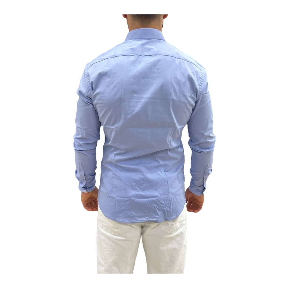 Gaudi Lange Mouw Shirt Blue Heren