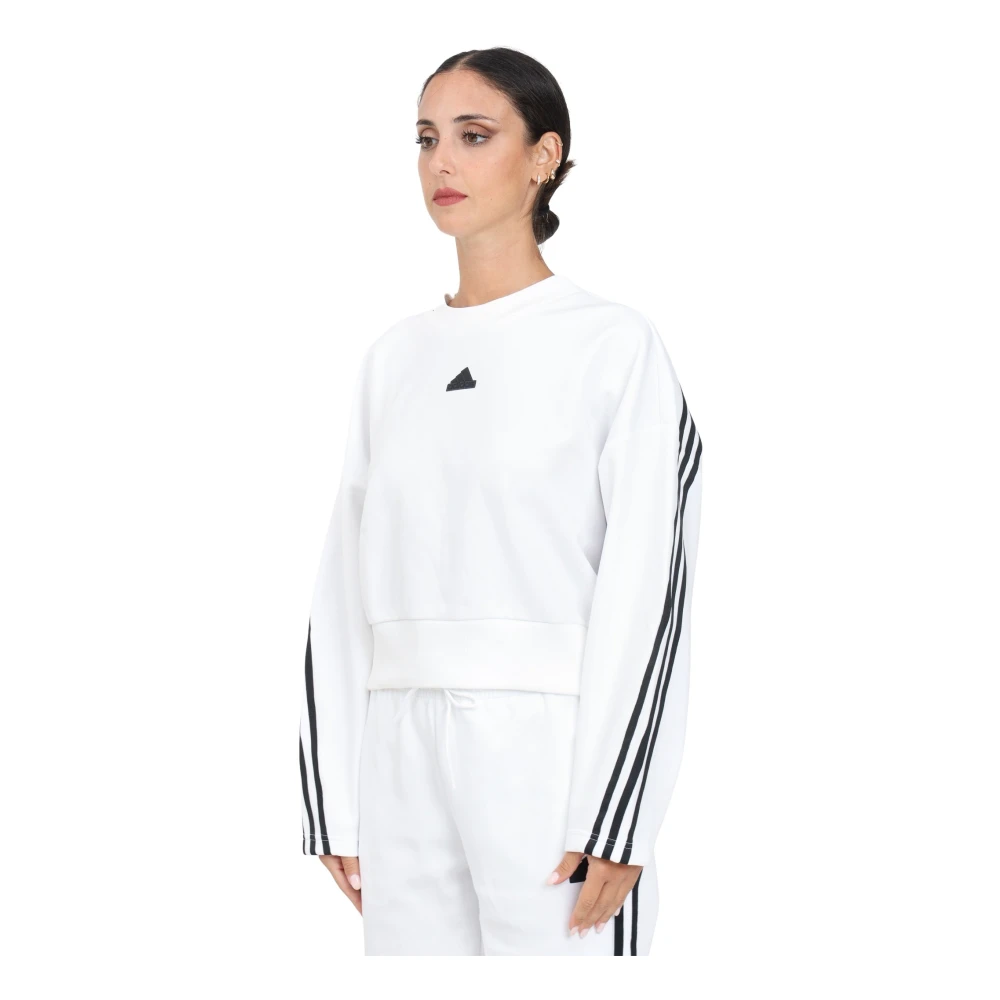 Adidas Future Icons 3-Stripes Wit Sweatshirt White Dames