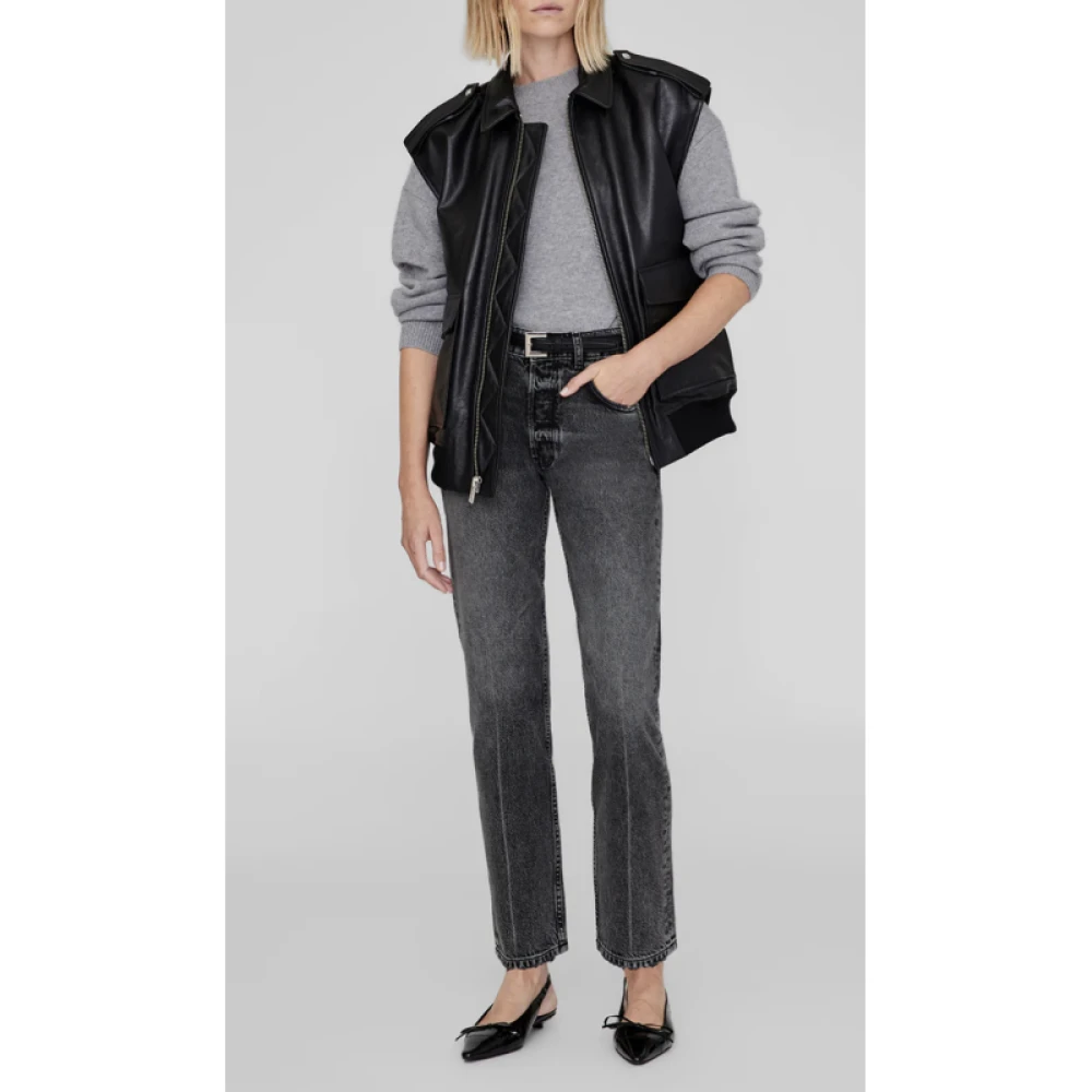 Anine Bing Sonnie Vest Black Dames