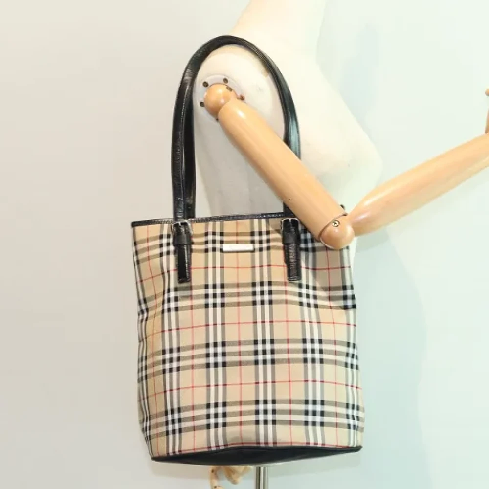 Burberry Vintage Pre-owned Fabric totes Beige Dames