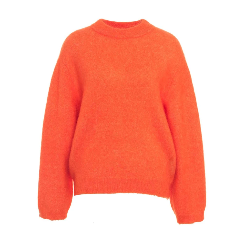 Second Female Levendige Oranje Mohair Blend Trui Second Dames Orange Dames