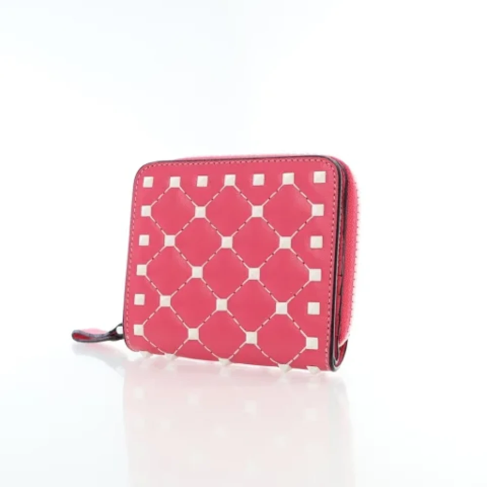 Valentino Vintage Pre-owned Leather wallets Pink Dames