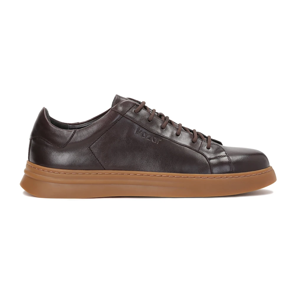 Kazar Bruine sneakers voor mannen Heren Schoenen