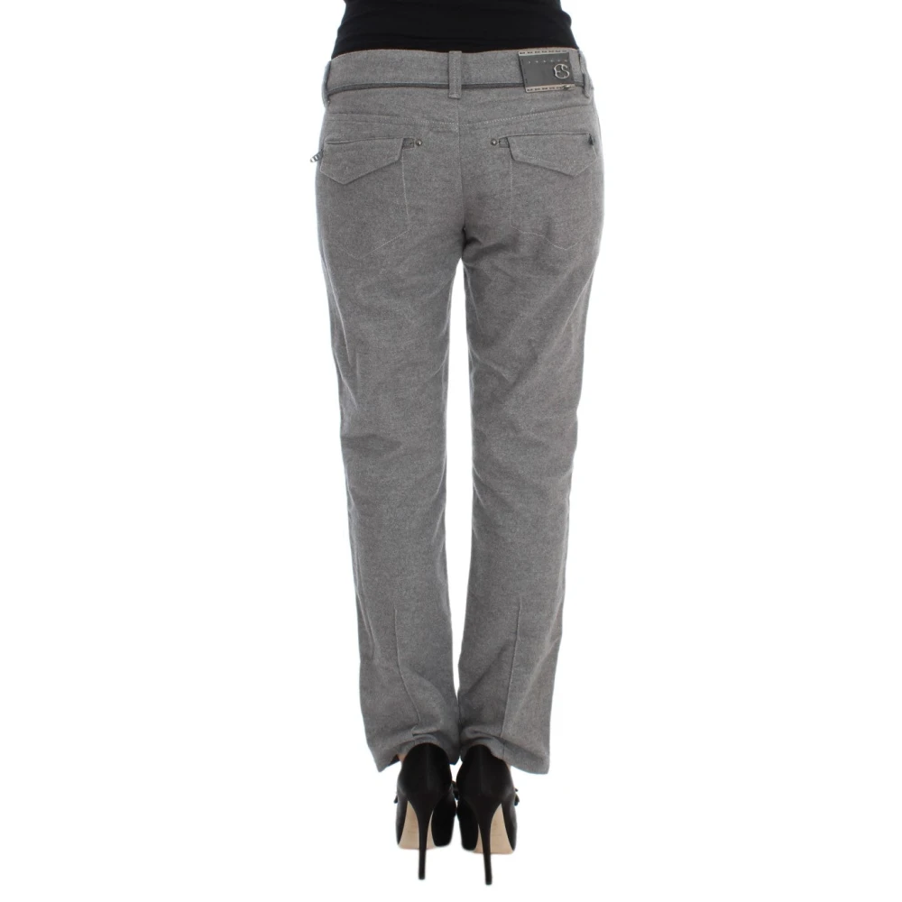 Ermanno Scervino Straight Trousers Gray Dames