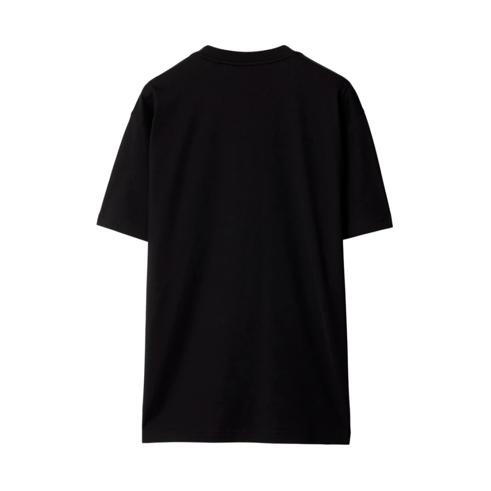 Burberry Geruite Zak Crew Neck T-shirt Black Dames