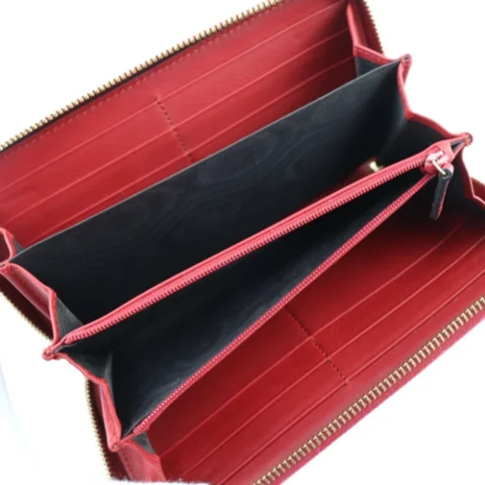 Gucci Vintage Pre-owned Leather wallets Red Dames