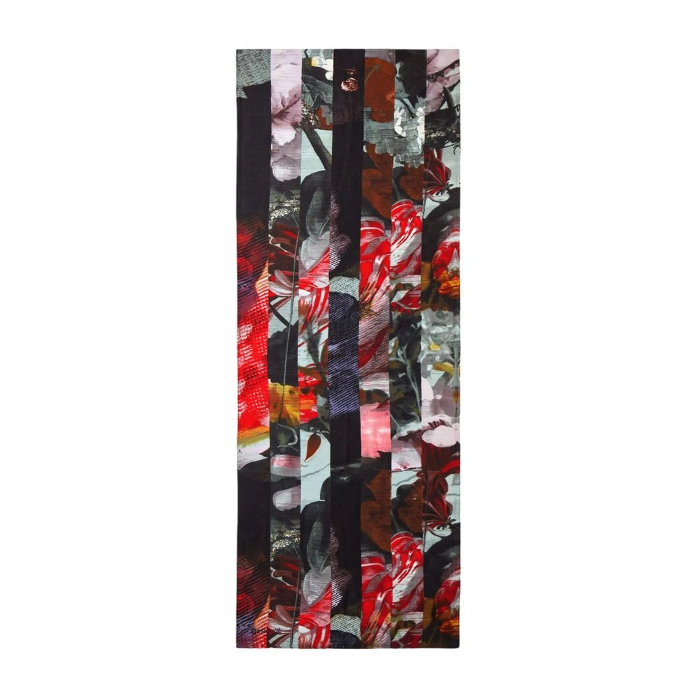 Desigual Lila Polyester Sjaal Herfst Winter Collectie Multicolor Dames