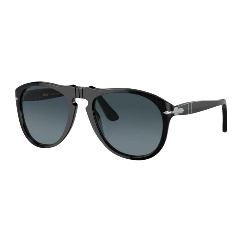Persol Men's Black/Blue Po0649 95/S3 Man Sunglasses Acetate Pilot Polarized Shaded - Image 3