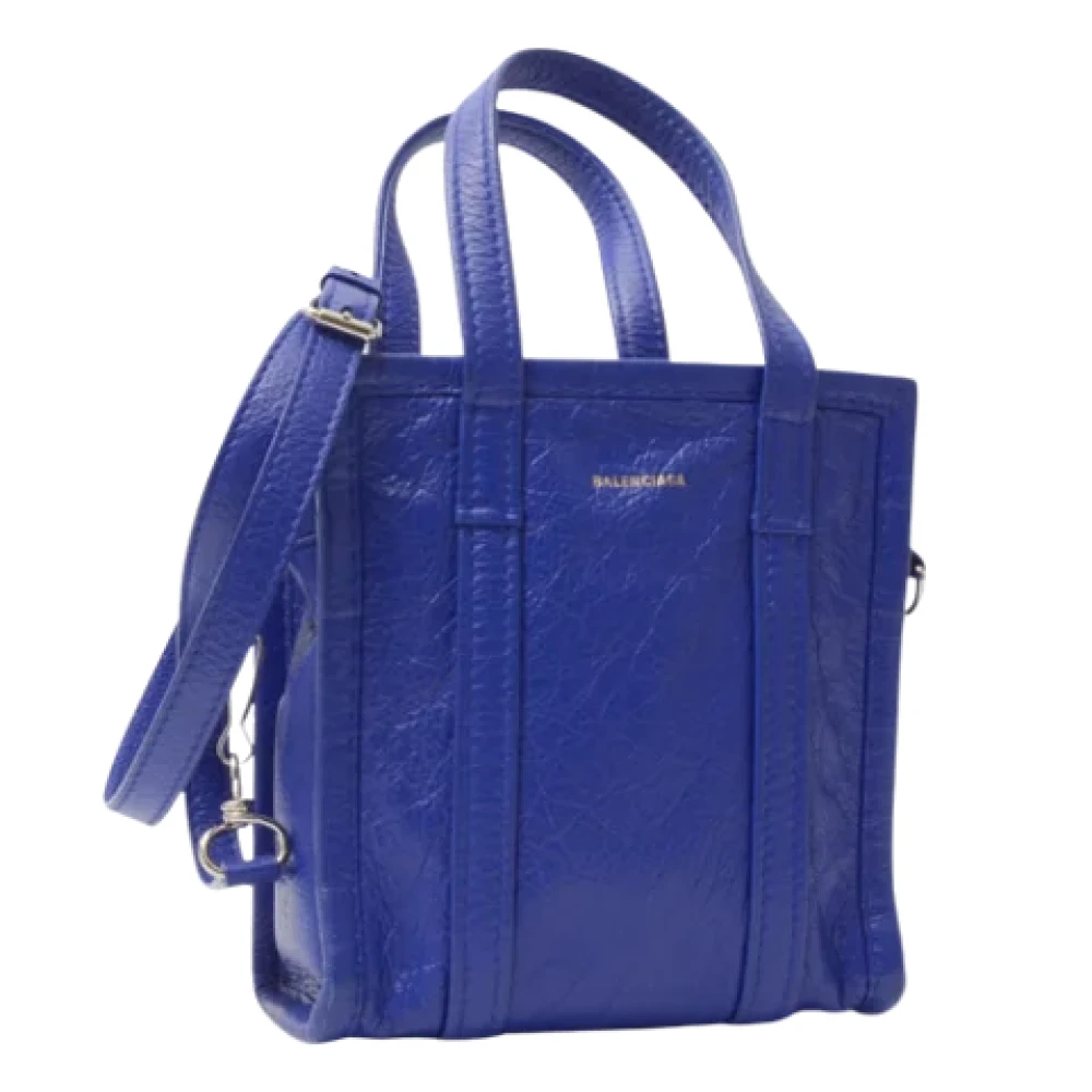 Balenciaga Vintage Pre-owned Leather handbags Blue Dames
