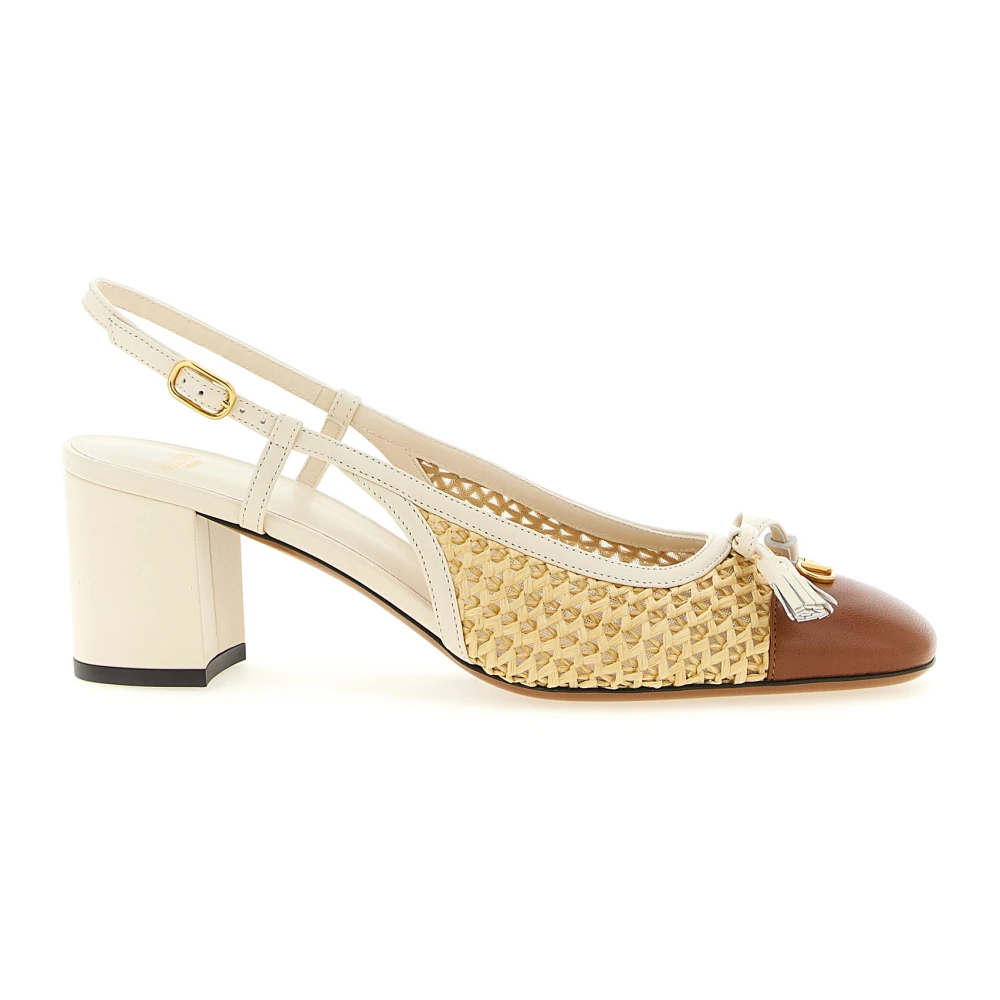 Valentino Garavani Women's Beige Valet Du Roi Slingback Pump - Pumps - 5 1/2 Uk - Shoes