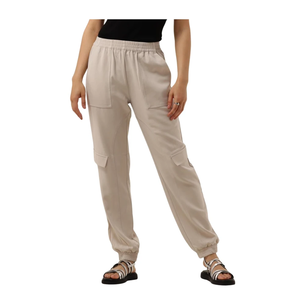 Bruuns Bazaar Beige stijlvolle broek met zijzakken Beige Dames