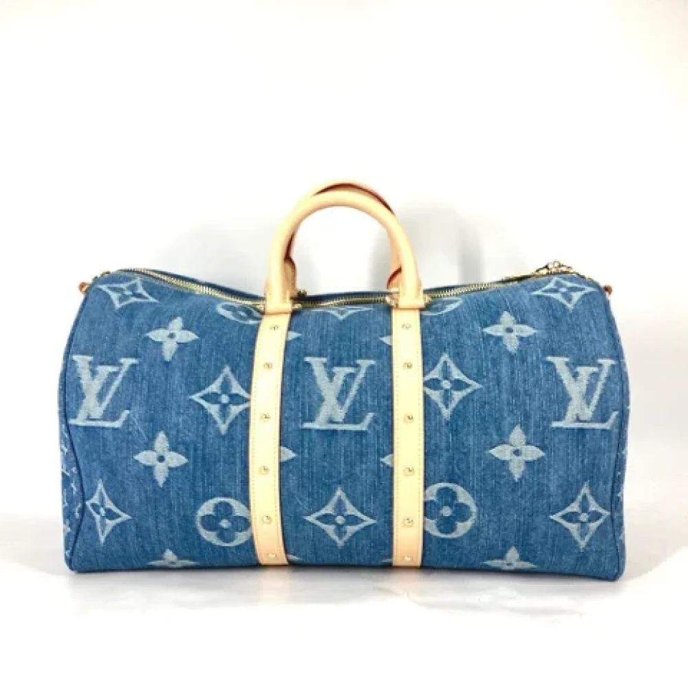 Louis Vuitton Vintage Pre-owned Denim louis-vuitton-bags Blue Dames