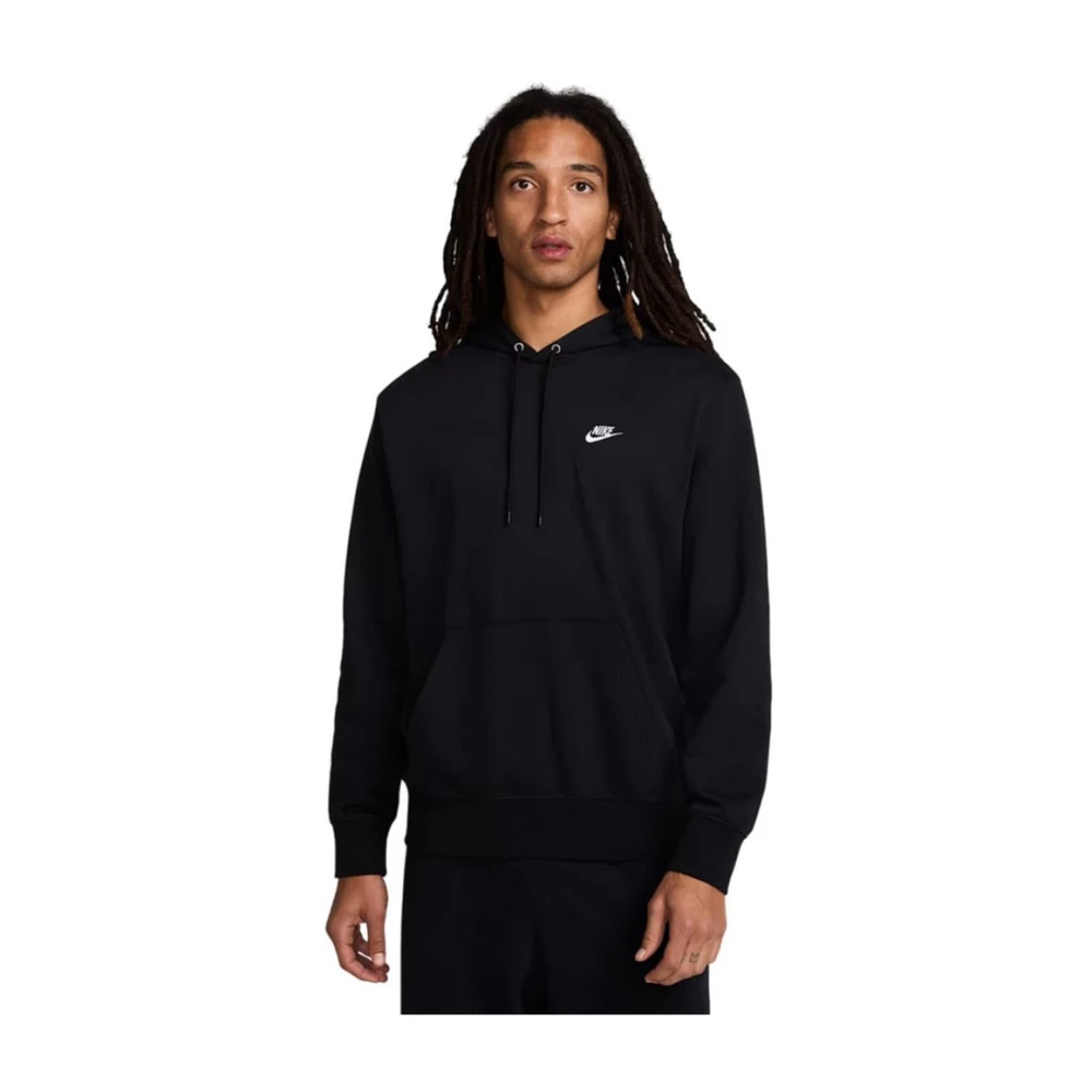 Nike Uomo Nero - Felpa Con Cappuccio Club French Terry - Sport - L - Immagine 6