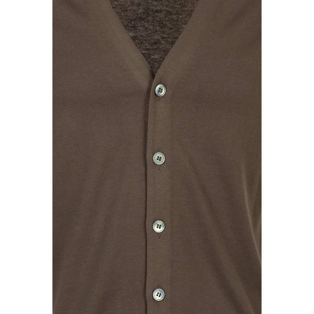 Gran Sasso Bruine Cardigan Sweaters Brown Heren