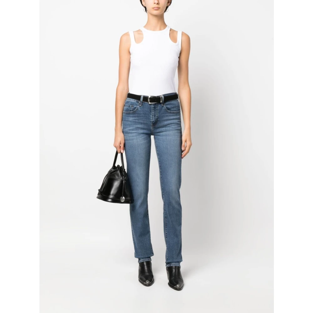 Levi's 724 High Rise Straight Blue Dames