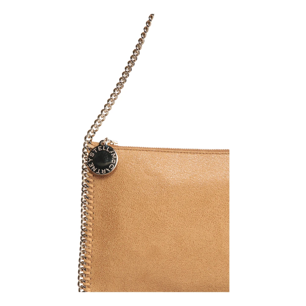 Stella Mccartney Amber Faux Leren Minimalistische Clutch Yellow Dames
