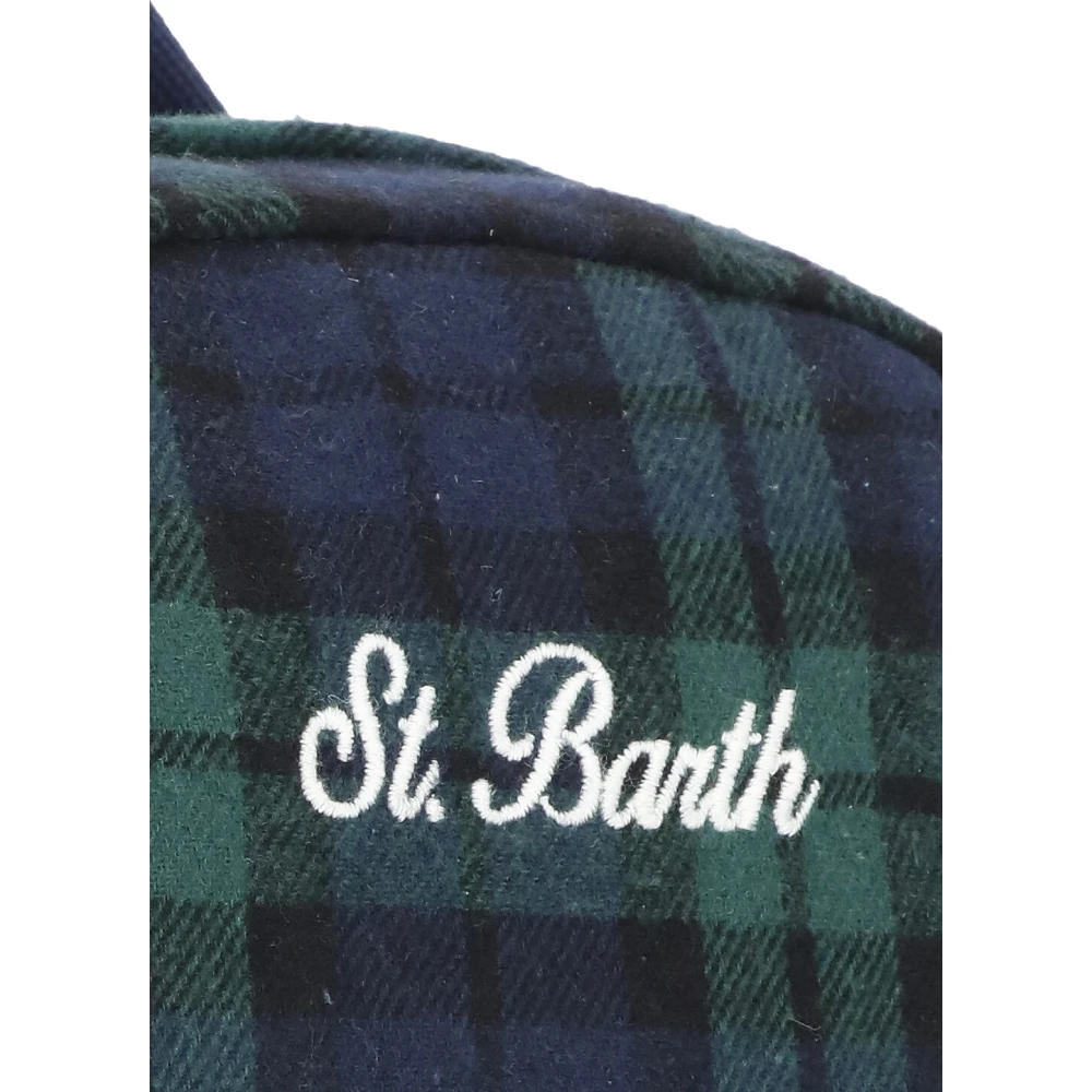 Saint Barth Groene rugzak met voorvakken Green Heren