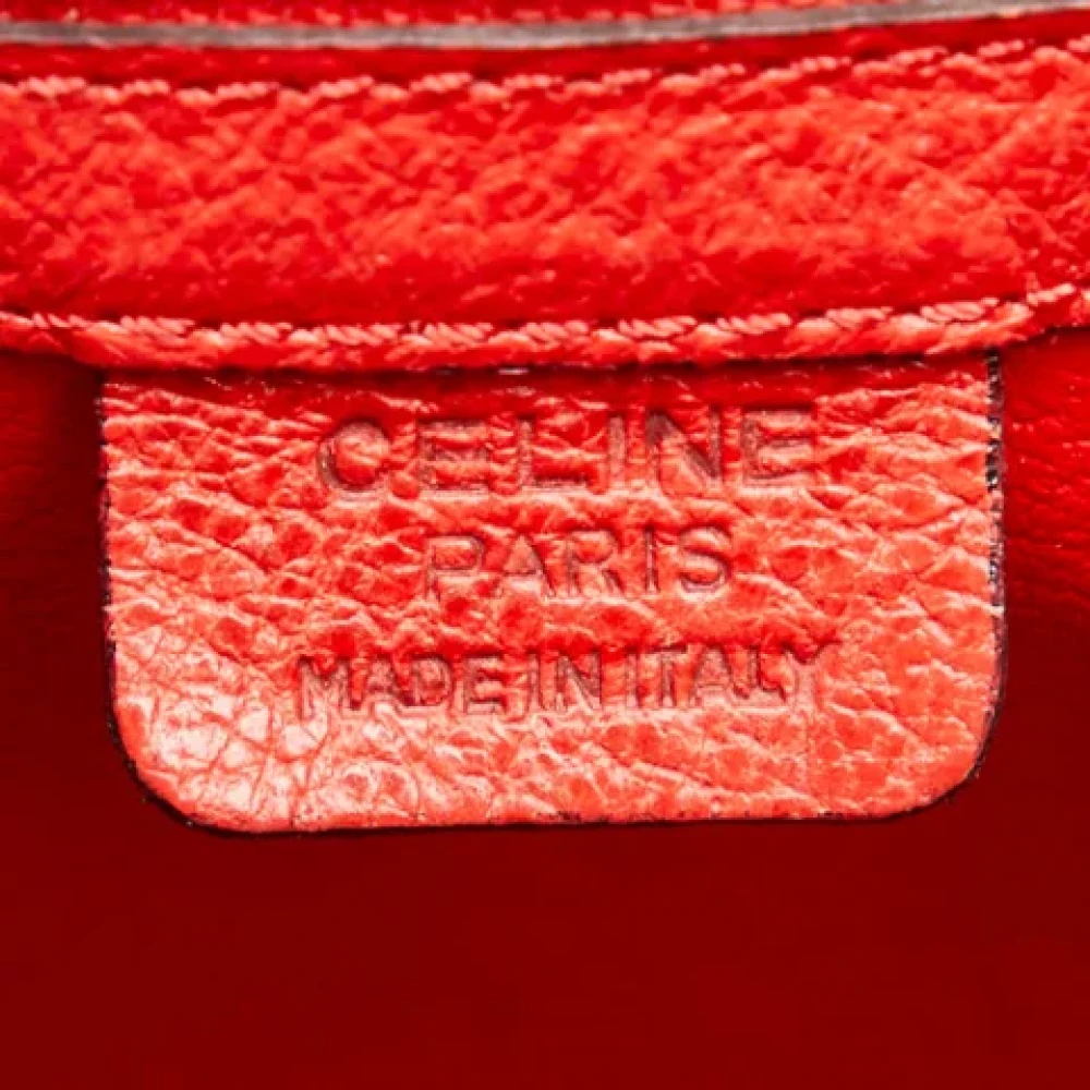 Celine Vintage Pre-owned Leather handbags Red Dames