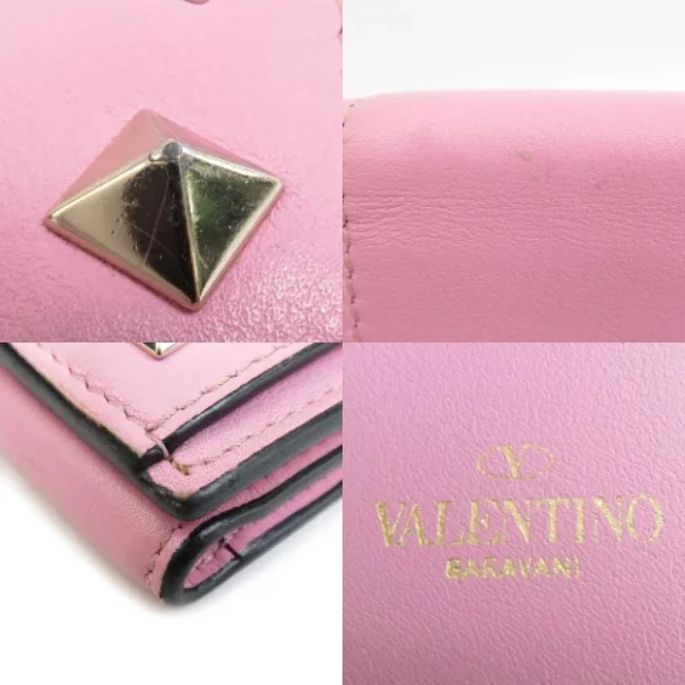 Valentino Vintage Pre-owned Leather wallets Pink Dames