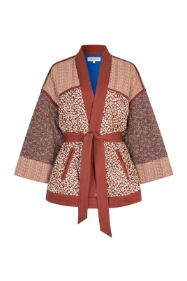 Kimono Jacka med Blommönster
