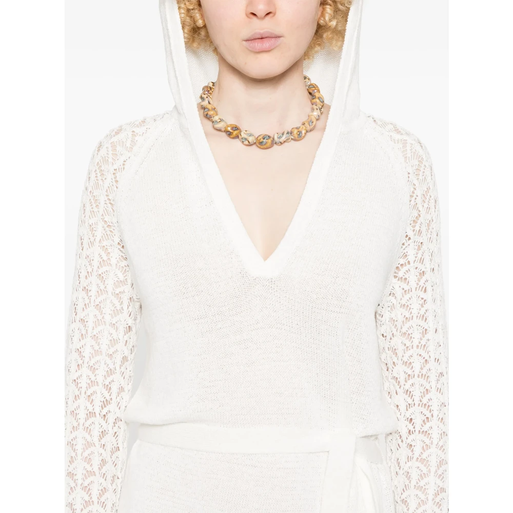 Zimmermann Witte Gebreide Mouwloze Trui White Dames