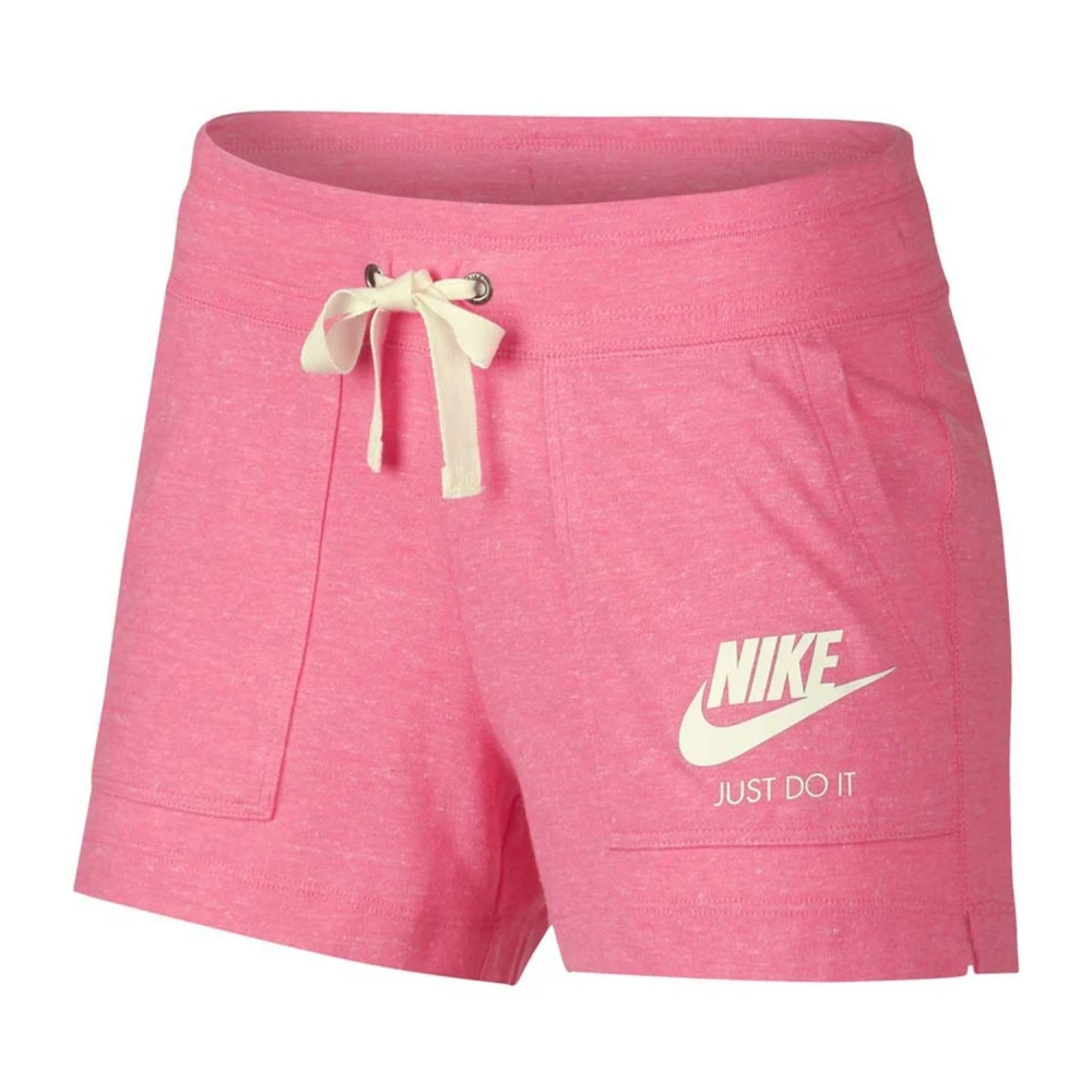 Nike Fitness Shorts Vintage Stijl Vrouwen Pink Dames