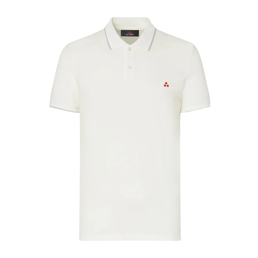 Peuterey White Polo Shirts, Male, 3XL, New Medinilla Str 02 Polo