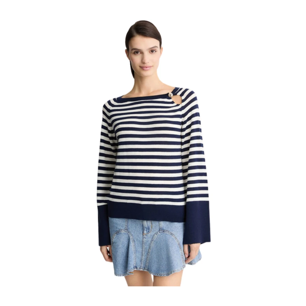 Liu Jo Gesloten Gebreide Trui Multicolor Dames