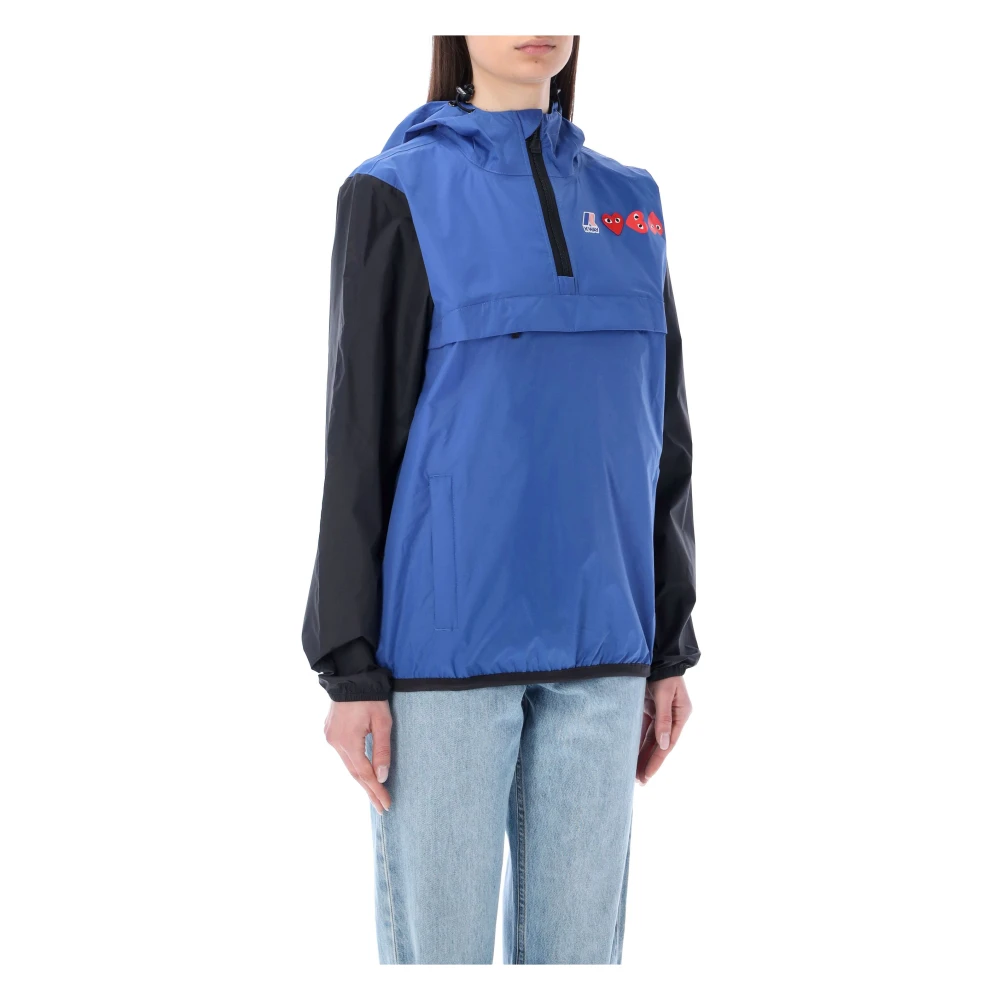 Comme des Garçons Bicolor Waterdichte Hoodie Ss23 Multicolor Heren