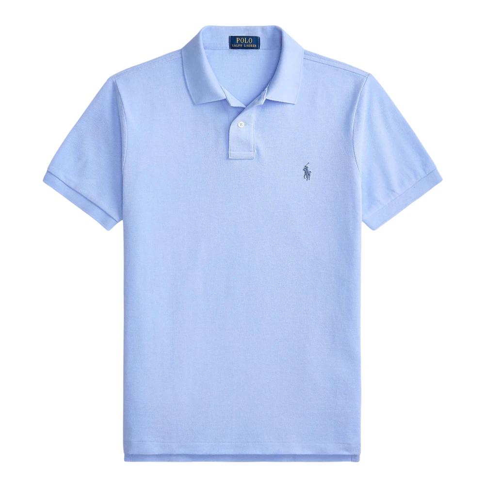 Ralph Lauren Men's Blue Polo Shirts, L, Custom Slim Fit Polo