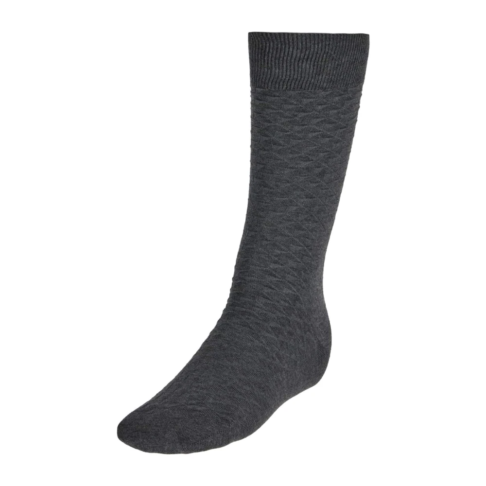 Boggi Milano Sokken van katoenmix Jacquard Black Heren