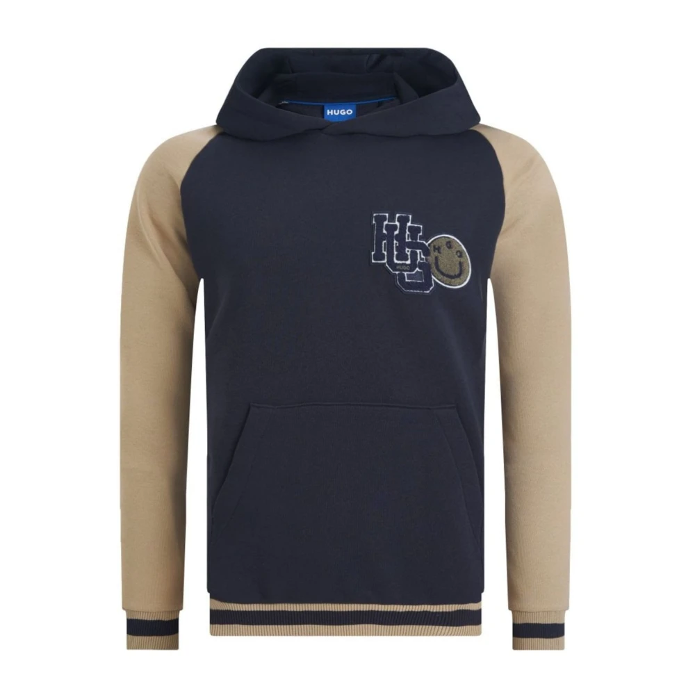 Hugo Boss Heren Nakihood Sweater Blue Heren