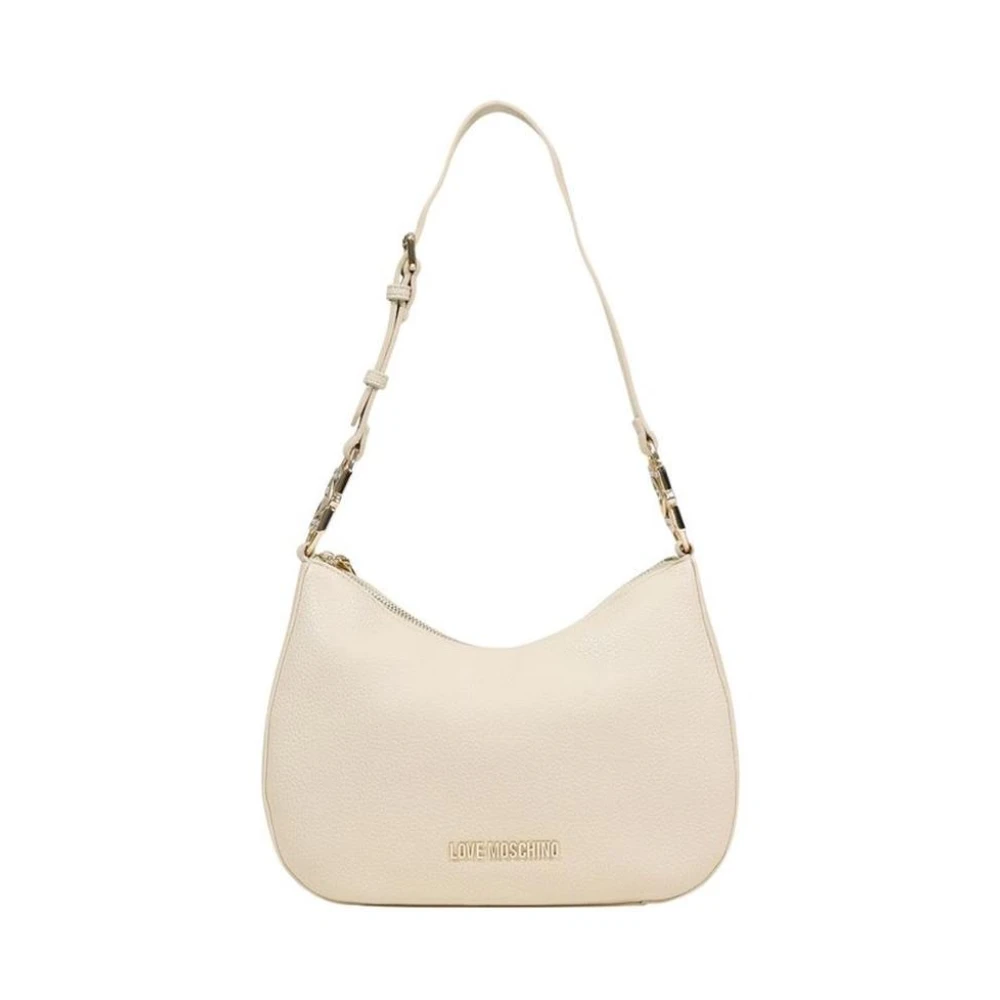 Love Moschino Women's Beige Polyethylene Handbag With Woven Design
